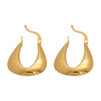 21K Gold Earrings with Circular Design