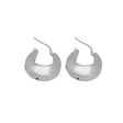 18K White Gold Earrings with Circular Design
