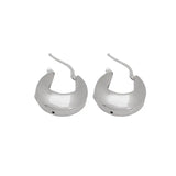 18K White Gold Earrings with Circular Design