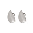 18K White Gold Earrings with Teardrop Design