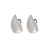 18K White Gold Earrings with Teardrop Design