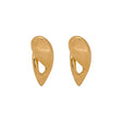 18K Gold Earrings with Teardrop Design