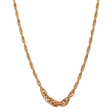 18K Gold Necklace with Rope and Knot Design