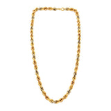 18K Gold Pendant with Braided Twisted Rope Design