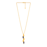 18K Gold Pendant In Colorful