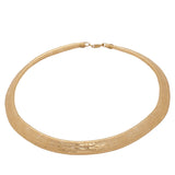 18K Gold Wide Necklace
