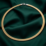 18K Gold Necklace with Wrapped Design