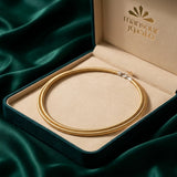 18K Gold Necklace with Wrapped Design