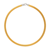 18K Gold Choker Necklace with Classic Design