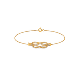 18K Gold Set with Interlocking Design