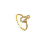 18K Gold Set with Interlocking Design