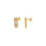 18K Gold Set with Interlocking Design