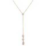 عقد عيار 18 بتصميم فصوص دائرية