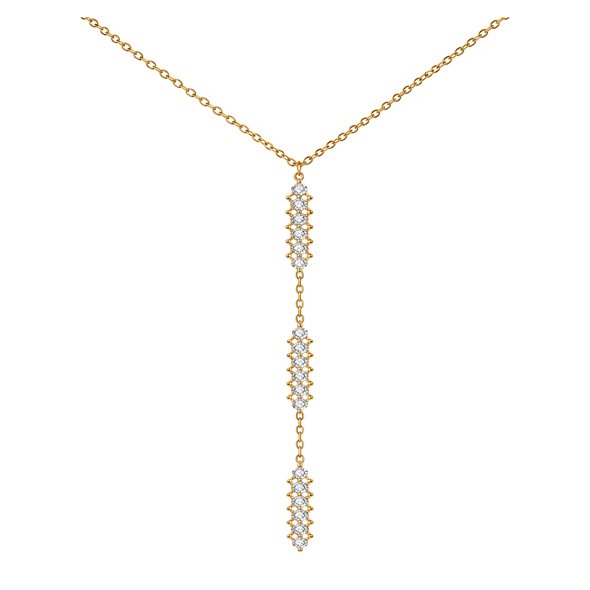 18K Gold Necklace with Long Design