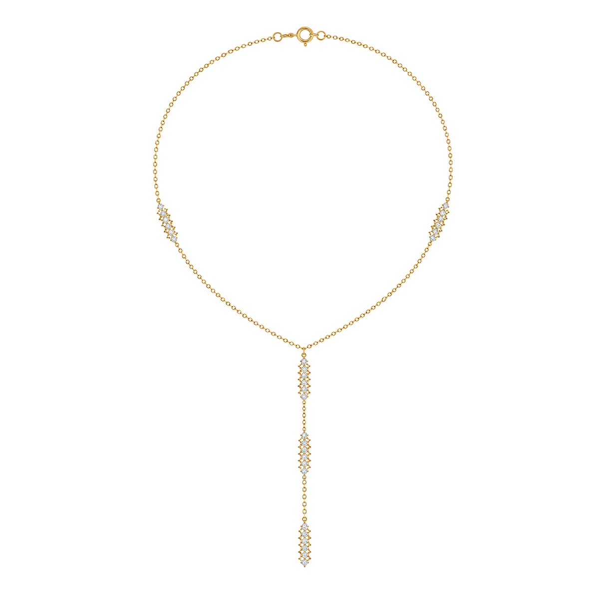 18K Gold Necklace with Long Design