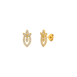 18K Gold Set with Floral Design