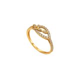 18K Gold Set with Floral Design