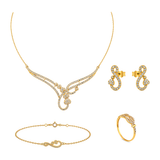 18K Gold Infinity Design Set