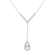 18K Gold Necklace with Water Droplet Design