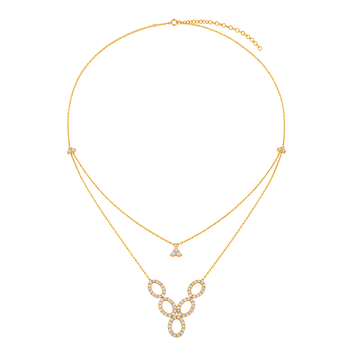 18K Gold Set with A Circle Design