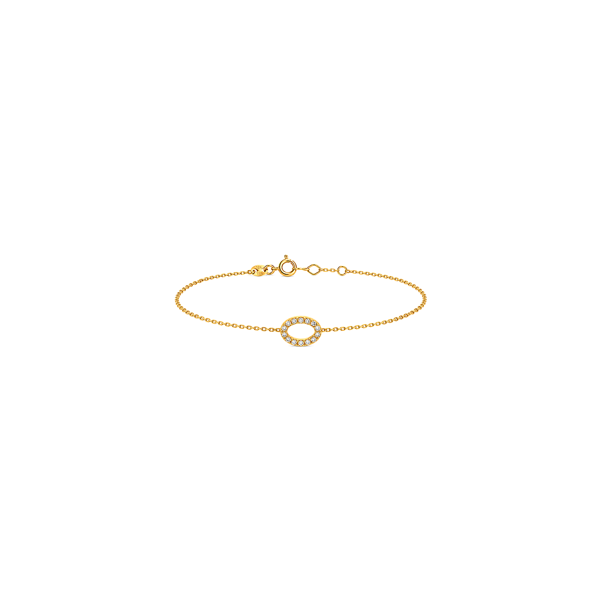 18K Gold Set with A Circle Design