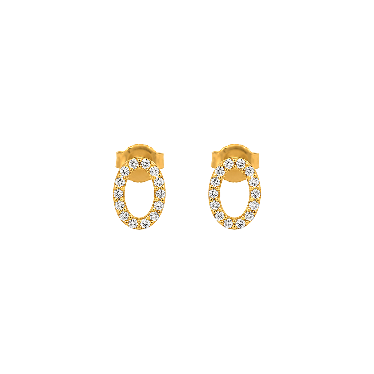 18K Gold Set with A Circle Design