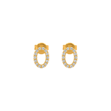 18K Gold Set with A Circle Design