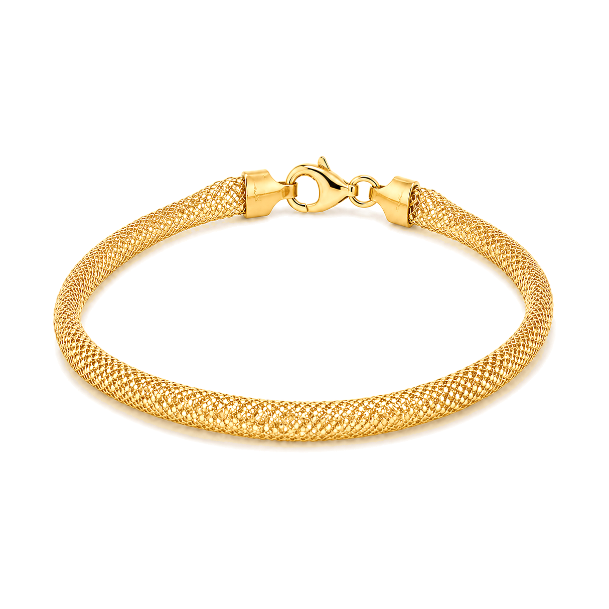 18K Gold Bracelet Openwork Braid Design