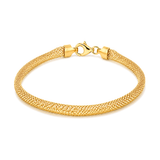 18K Gold Bracelet Openwork Braid Design