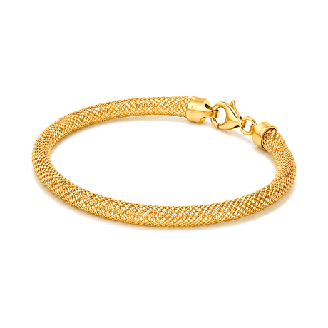 18K Gold Bracelet Openwork Braid Design