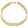 18K Gold Bracelet with Mesh Design