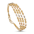 18K bracelet with Center Braided Design