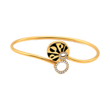 18K Gold Bracelet Open Cuff Design