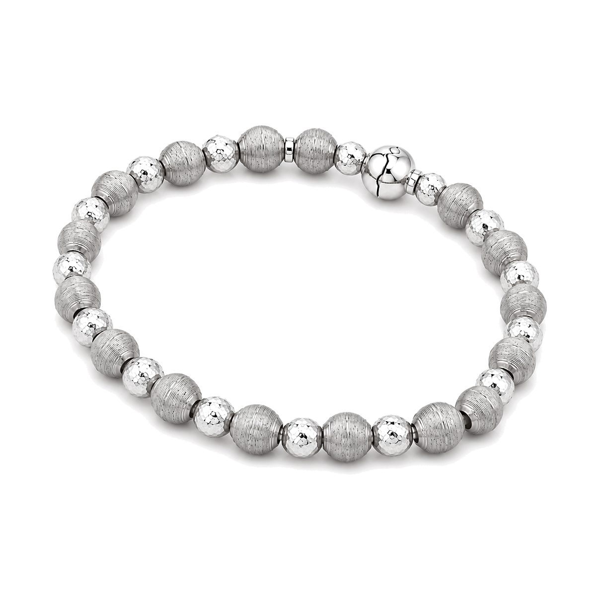 18K Gold Bracelet Round Beads Design