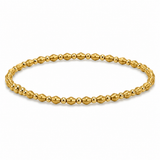 18K Gold Bracelet Delicate Beads Design