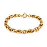 18K Chain Bracelet with Interlocking Braided Design