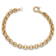 18K Chain Bracelet    with Interlocking Braided Design