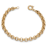 18K Chain Bracelet    with Interlocking Braided Design