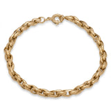 18K Chain Bracelet with Knotted Circles Design