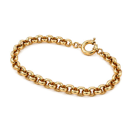 18K Chain Bracelet with Interconnection Design