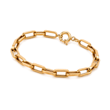 18K Chain Bracelet with Knotted Design