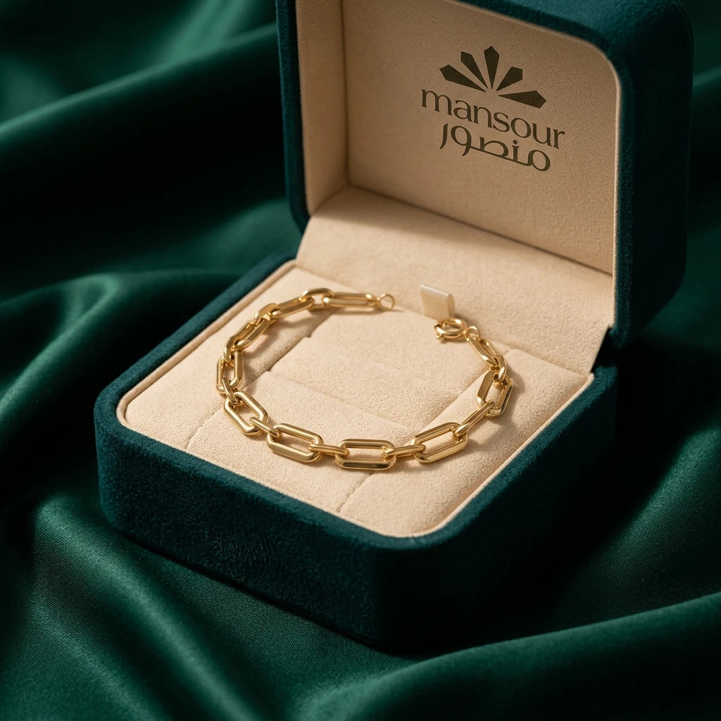 انسيال ذهب عيار 18 عقد معقودة