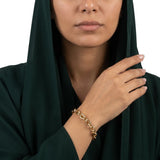 اسورة من سلسلة عيار 18 بتصميم مشبك آمن مضفر