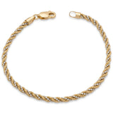 18K Gold Braided Fluid Chain with Clasp