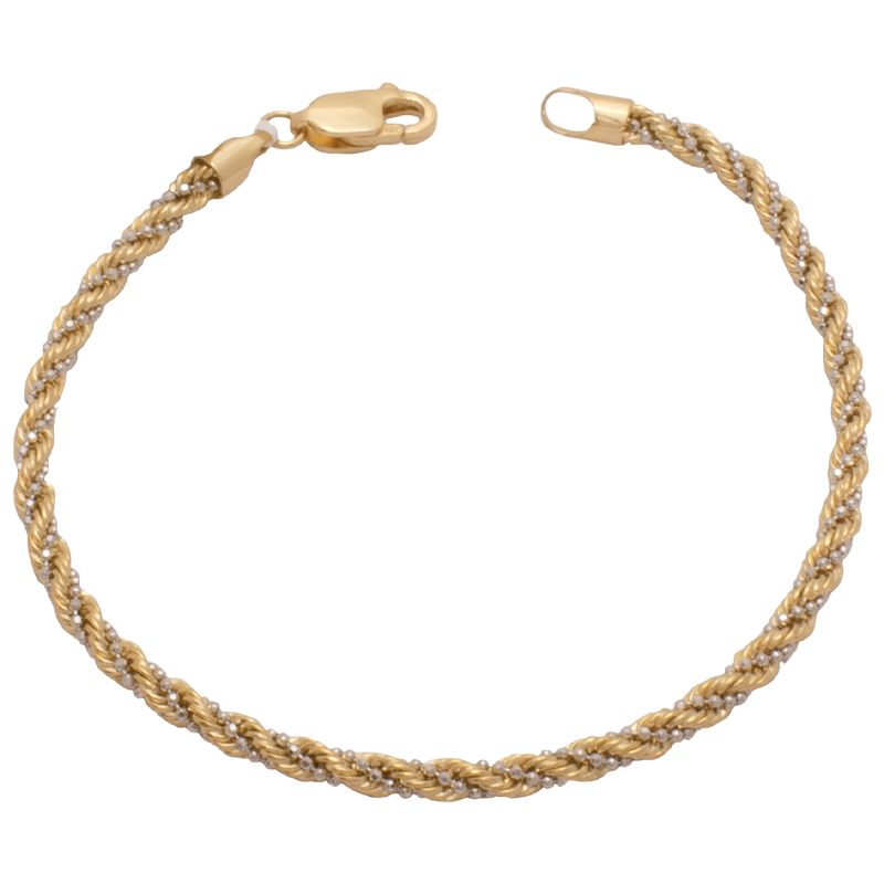 18K Gold Bracelet Royal Braid