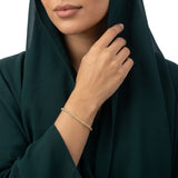 اسوارة ذهب عيار 18 الضفيرة الملكية