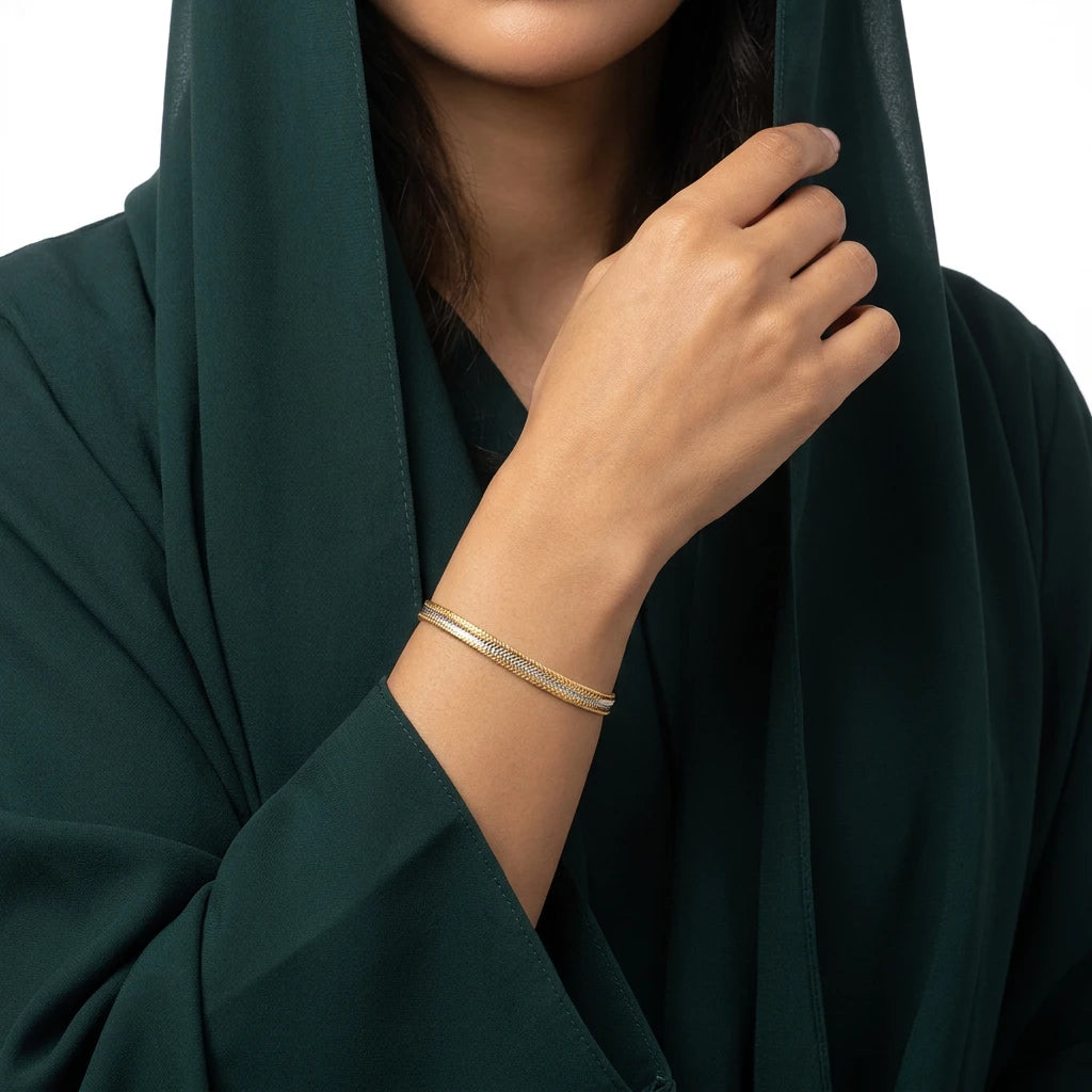 اسوارة ذهب عيار 21 الرقيقة الناعمة