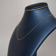 21-karat gold necklace, absolute simplicity