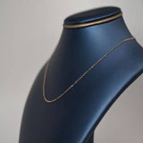 21-karat gold necklace, absolute simplicity