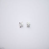 18K Gold Earrings with Sparkling Stones